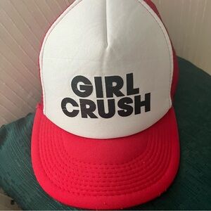 Little Big Town Girl Crush Red and White Trucker Hat